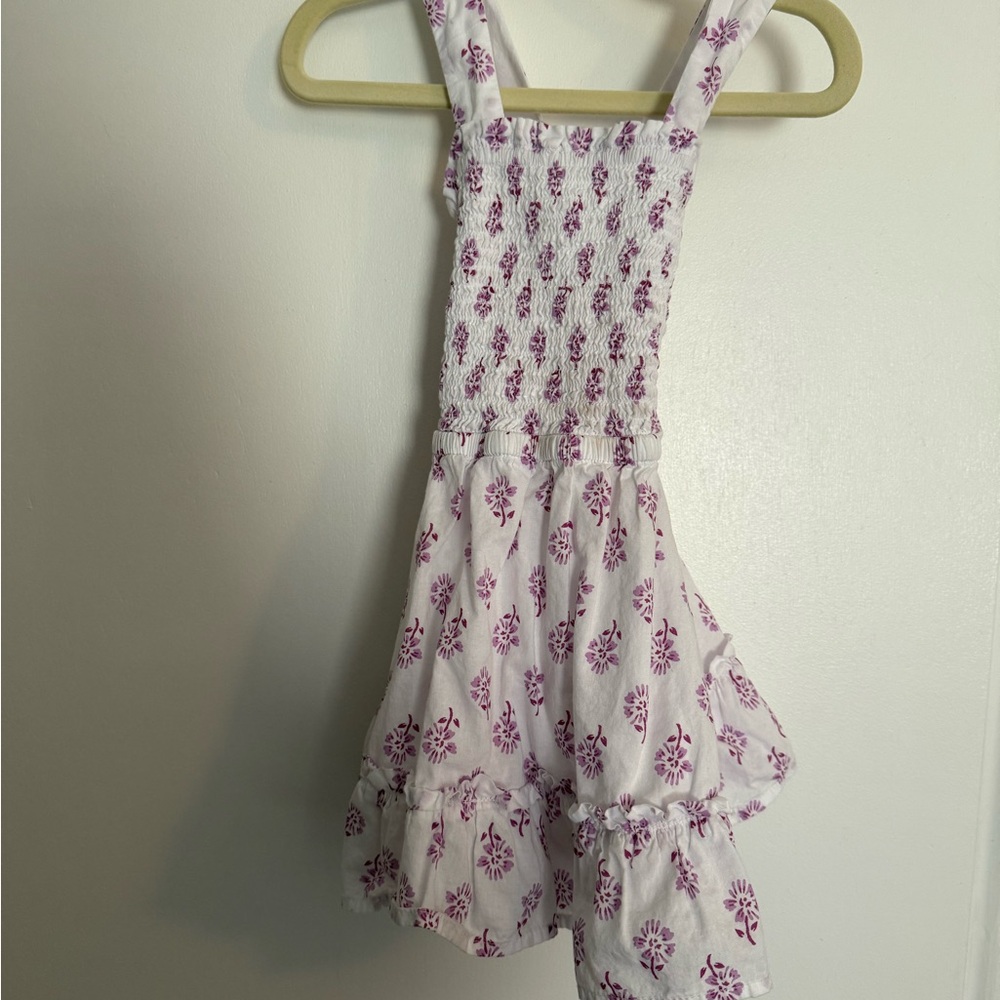 CrewCuts Purple Floral Smocked Dress